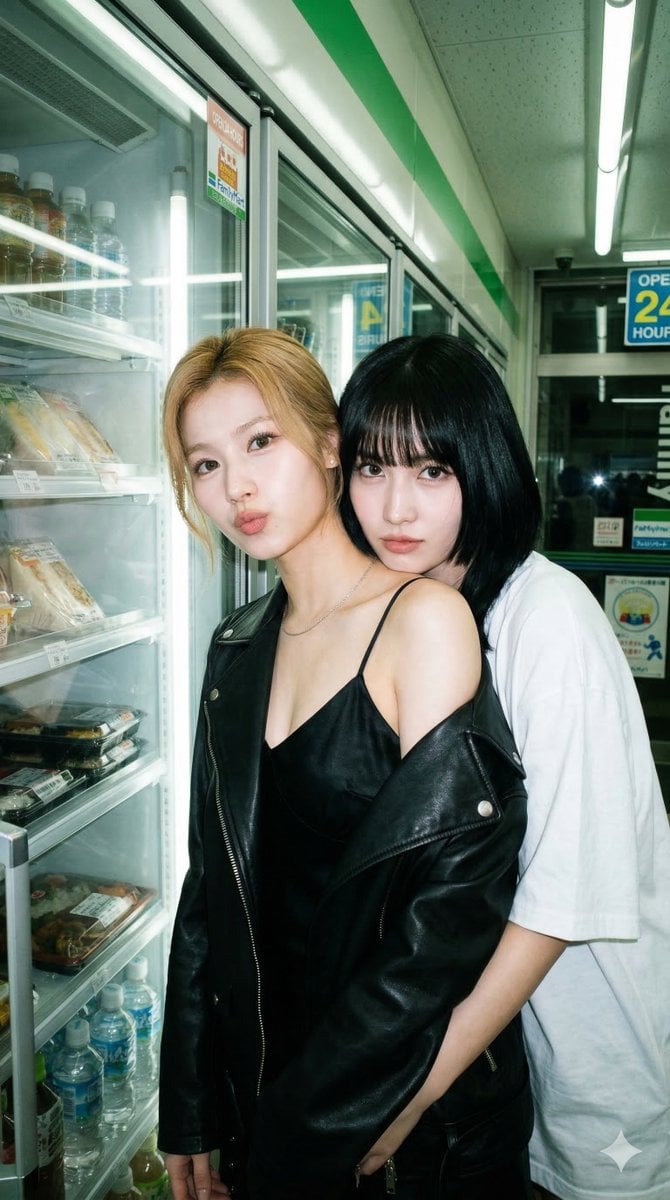 K-Pop Idols' Late Night Convenience Store Flash Portrait — image 3