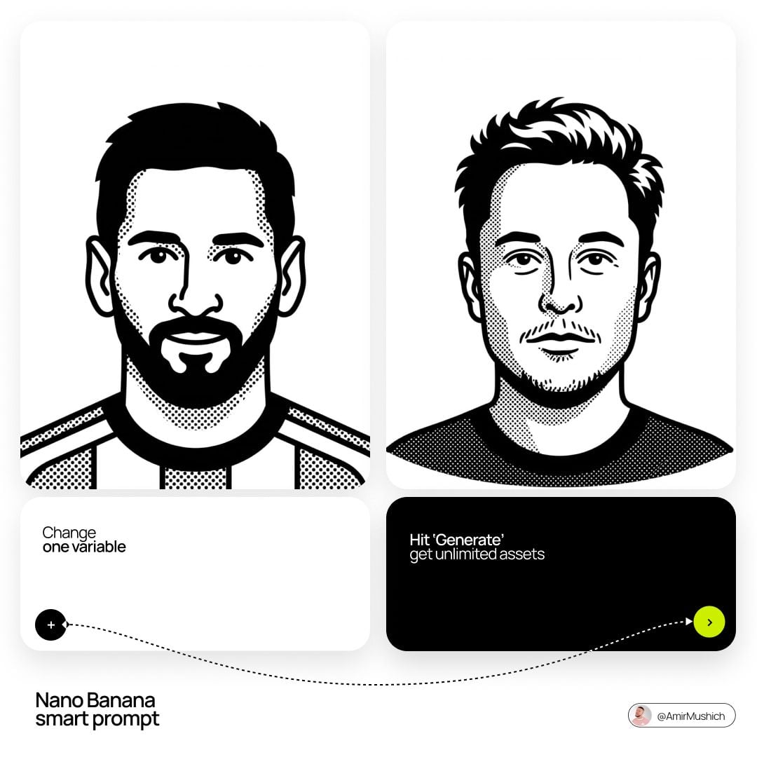 Minimalist Notion-Style Avatar Portrait