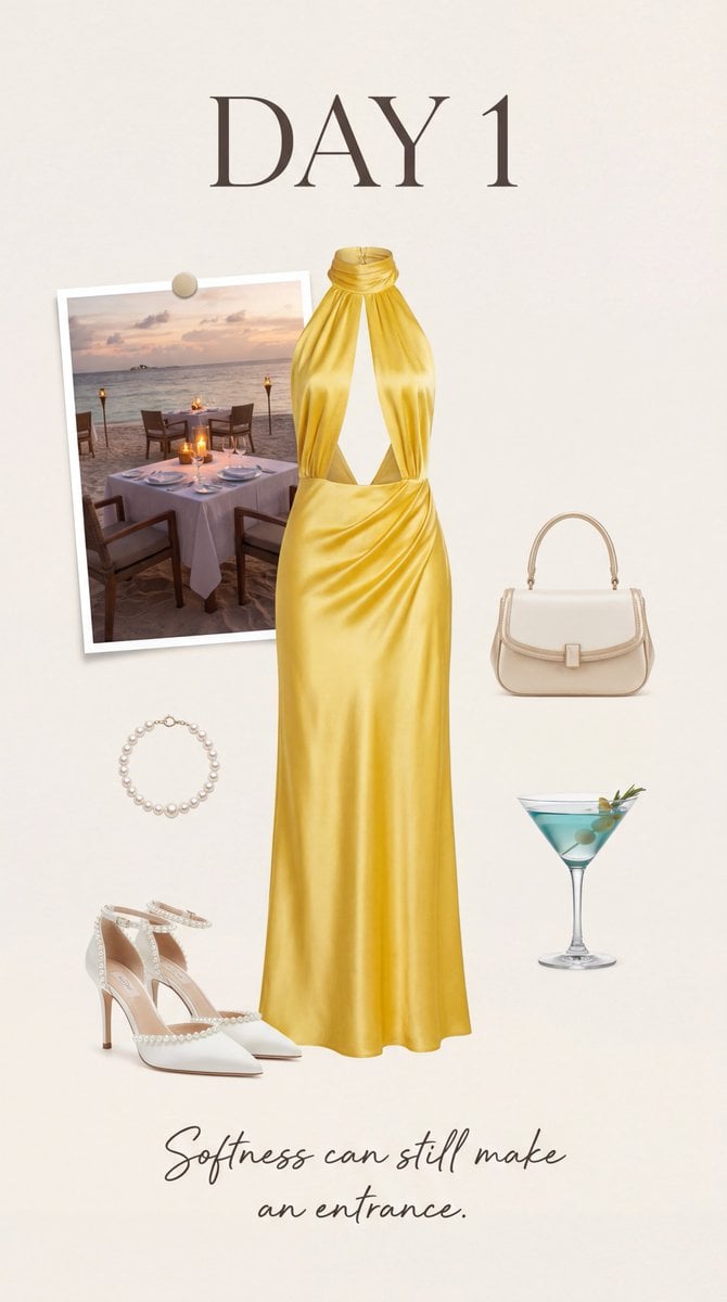 Luxury Fashion Moodboard: Day 1 Evening Elegance