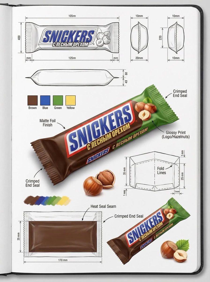 Professional Industrial Design Packaging Illustration Sheet