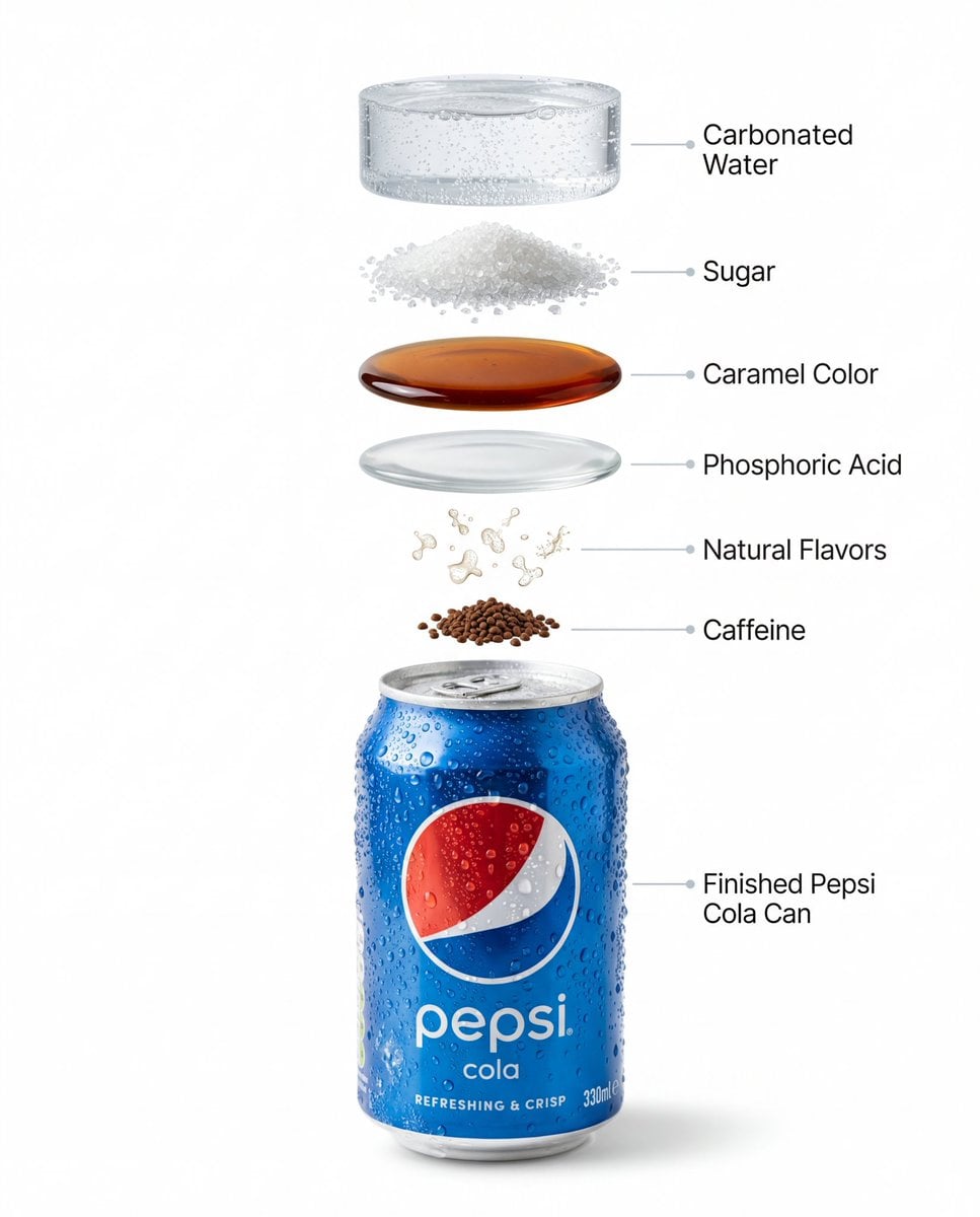 Chilled Pepsi Can with Condensation