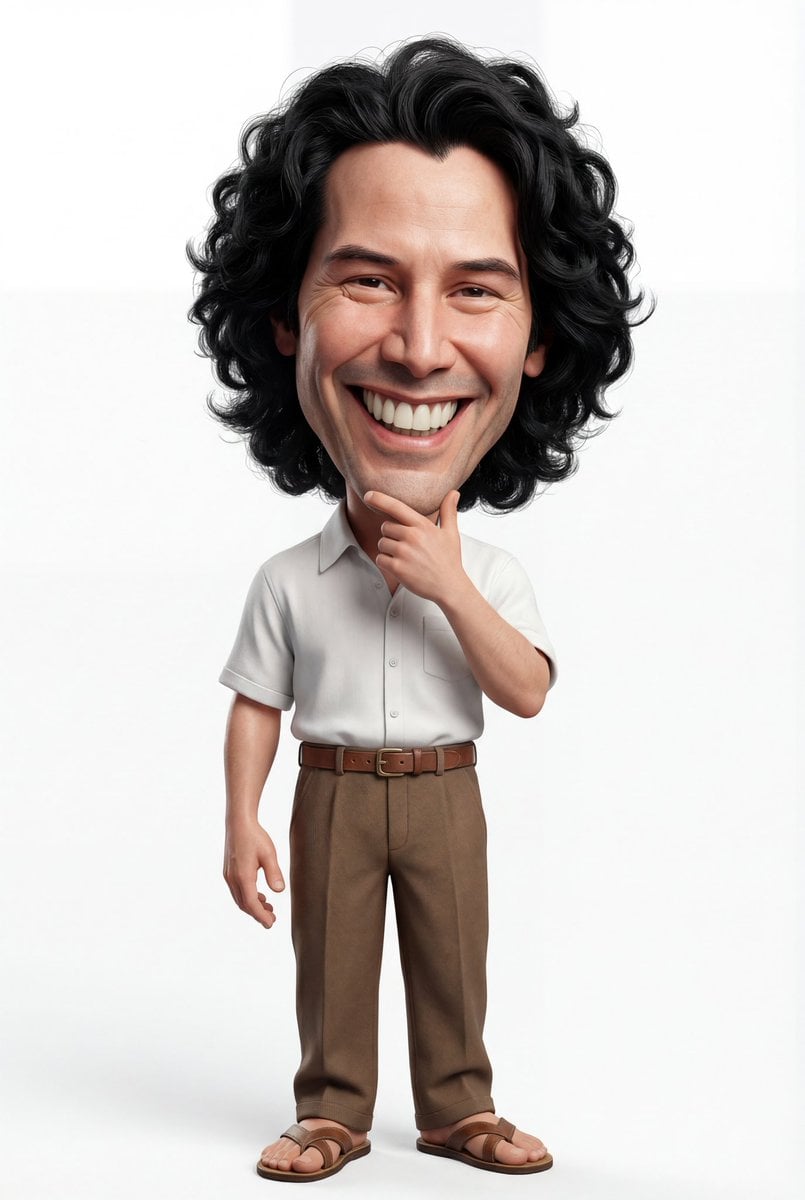 3D Caricature of a Cheerful Man — image 2