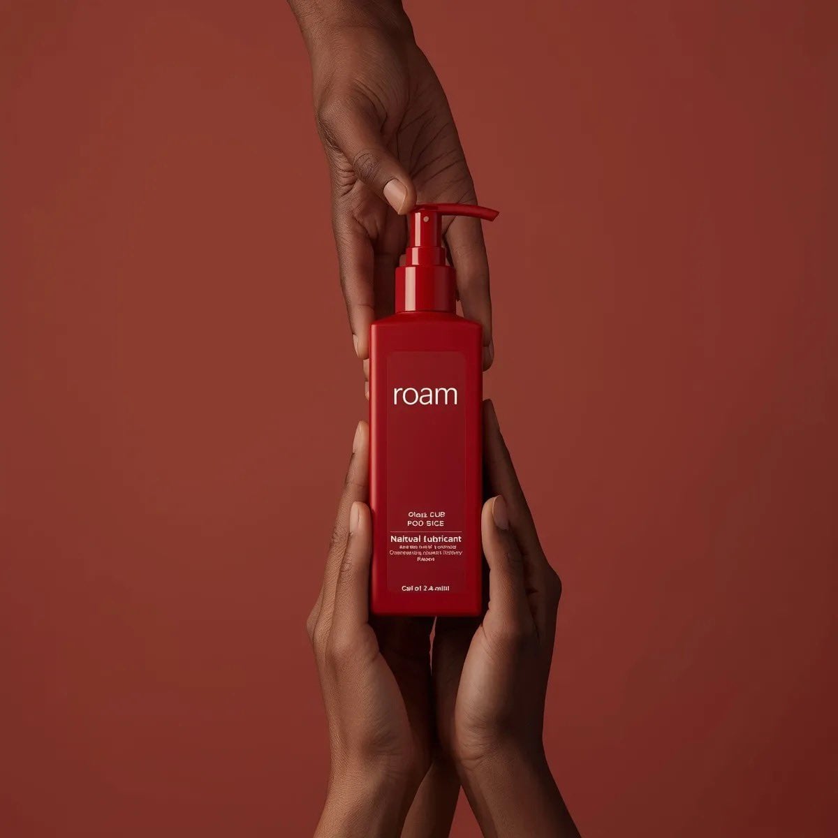 Luxury Lubricant Bottle with Diverse Hands — image 2