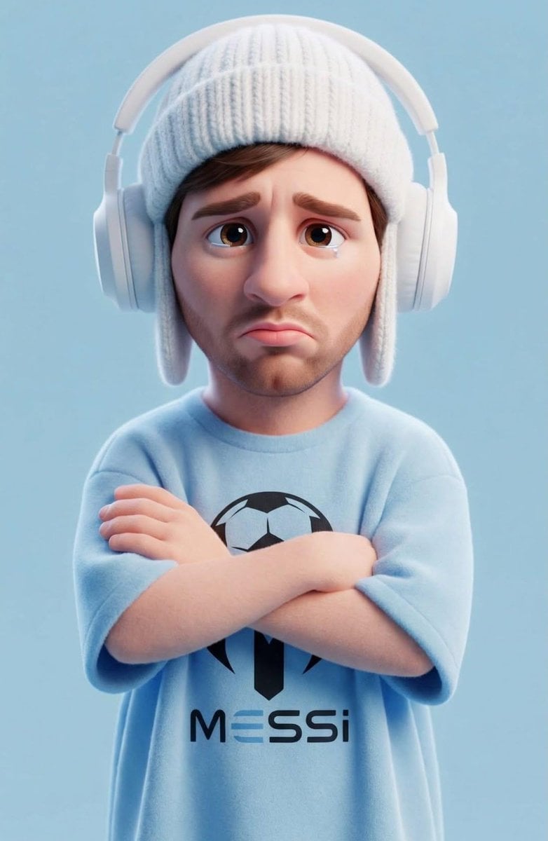 3D Cartoon Character in Fuzzy Beanie and Headphones — image 4