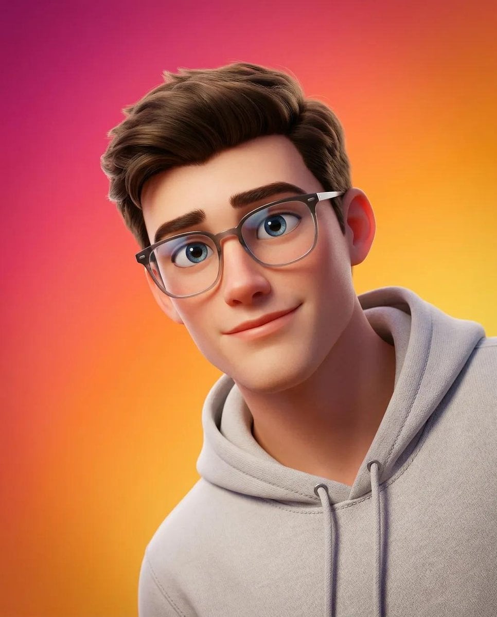 Pixar-Style 3D Portrait of a Friendly Young Person — image 2