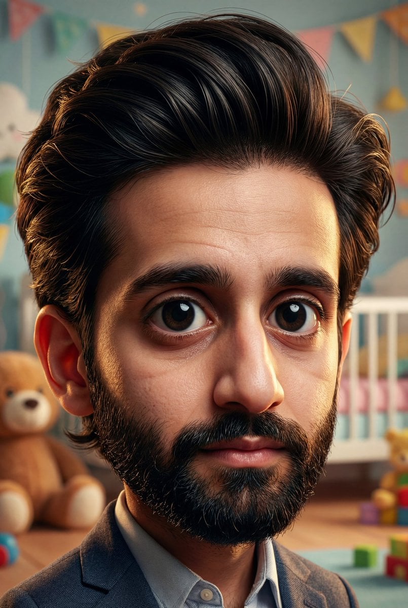 Hyperrealistic Baby Caricature — image 3