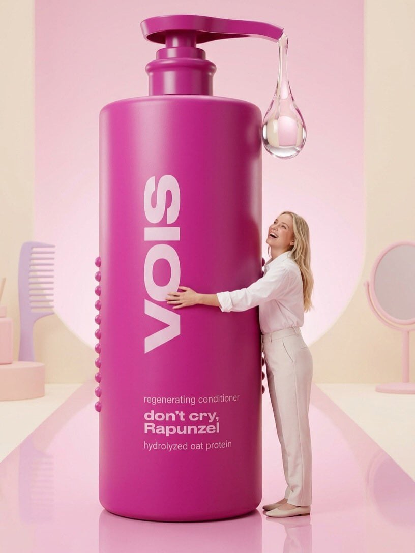 Ultra-Realistic Beauty Ad: Woman with Conditioner — image 3