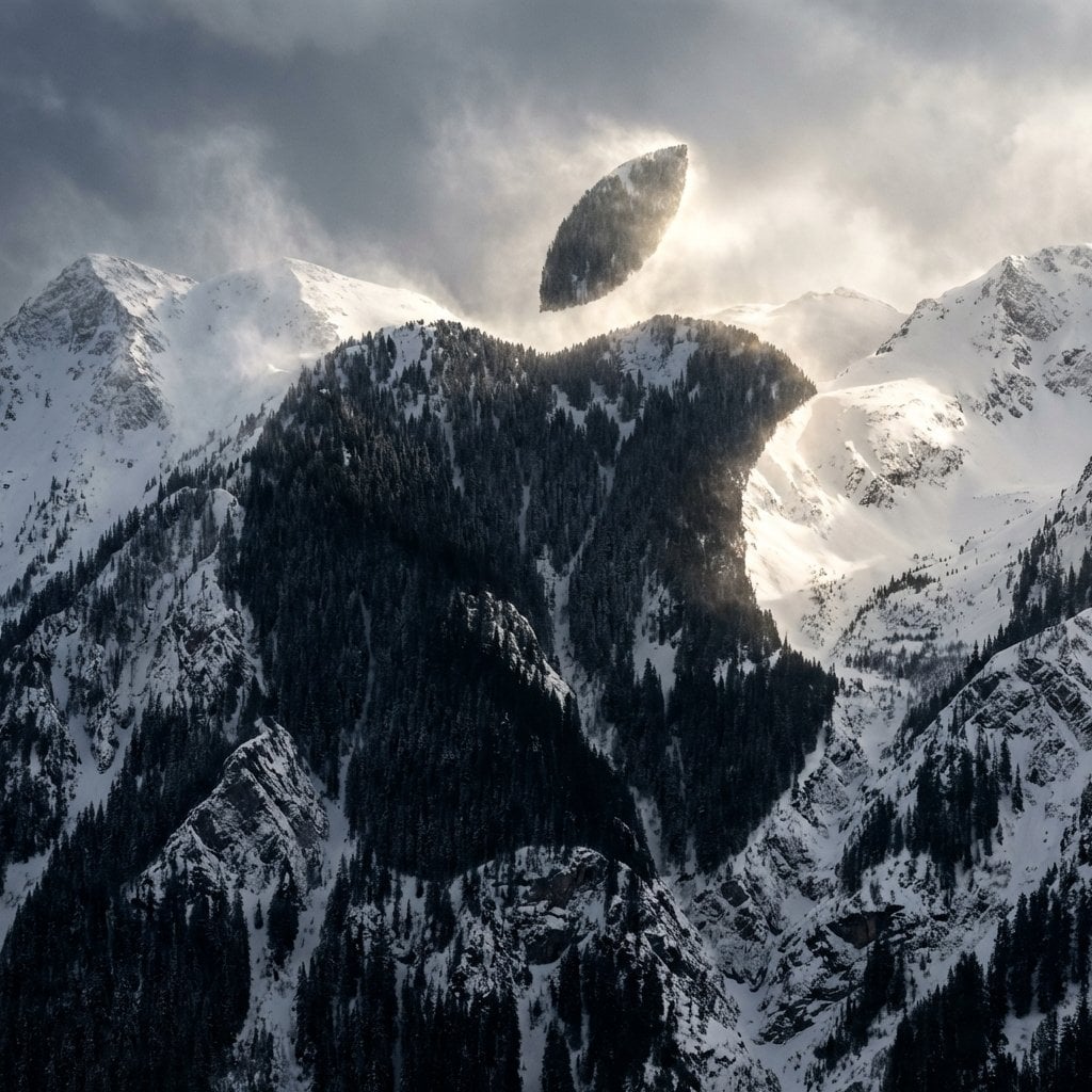 Logo Integrated into Dramatic Landscape Photography — image 2