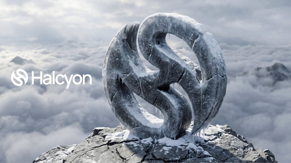 Frosted Stone Logo Monument on Mountain Peak — image 4
