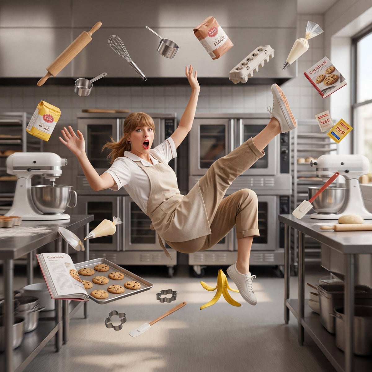 Professionally Falling Banana Peel Meme — image 2