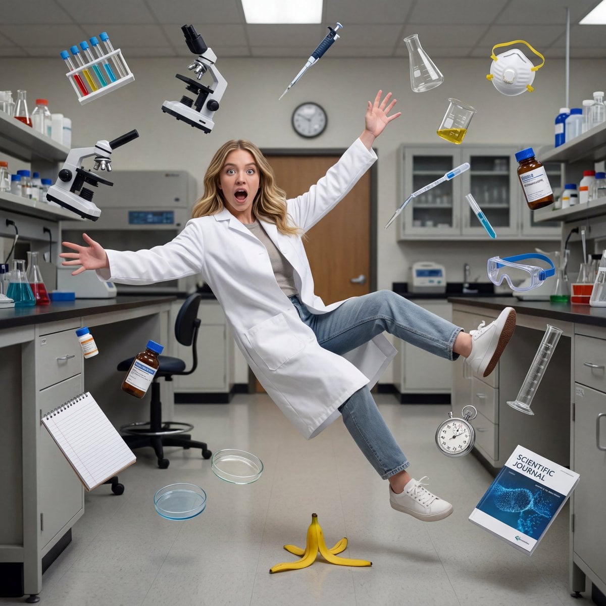 Professionally Falling Banana Peel Meme — image 4