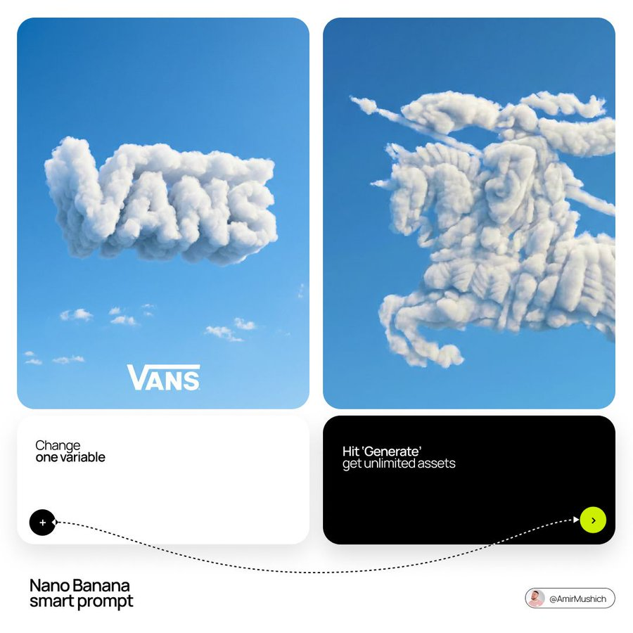 Brand Logo Cloud in Surrealist Sky