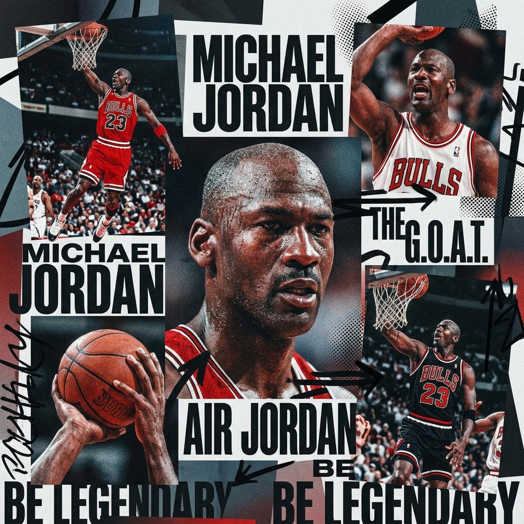 Maximalist Sports Collage of Team and Player — image 2