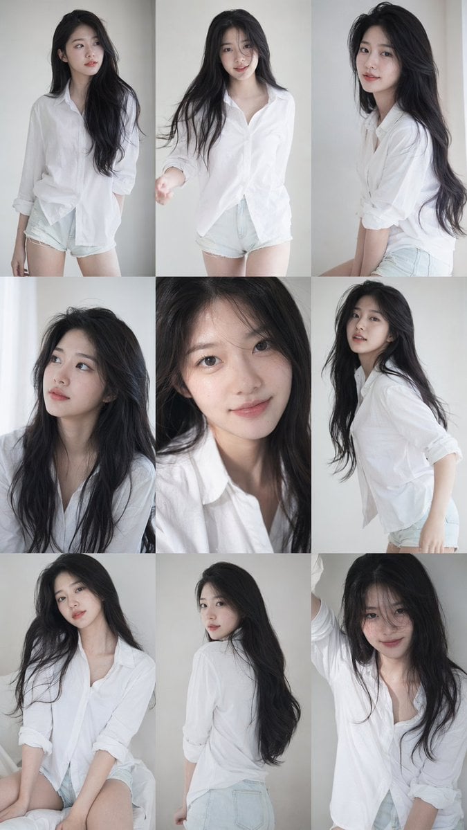 Korean Idol Photoshoot Series Collage