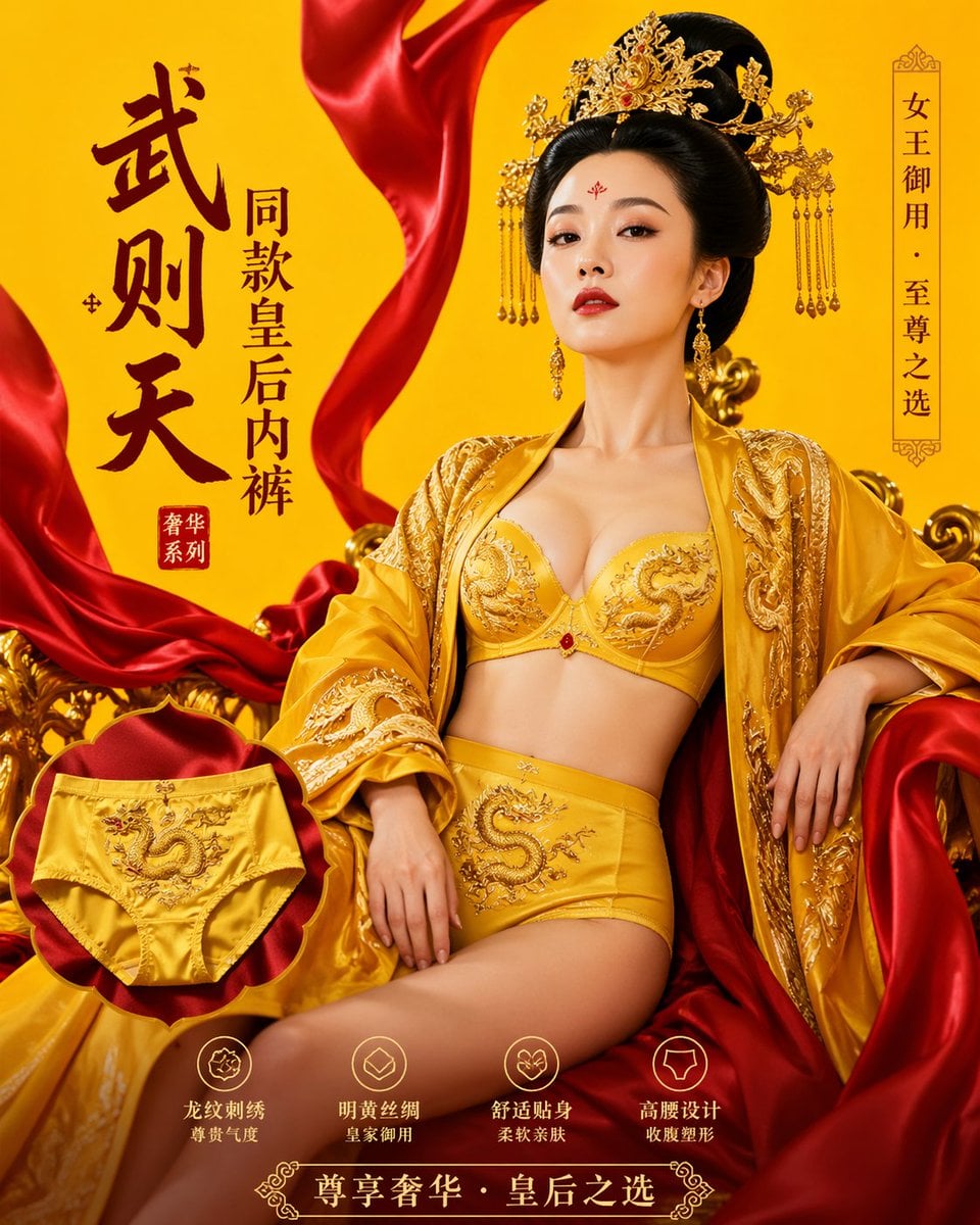 Empress Wu's Imperial Yellow Dragon Robe Ad
