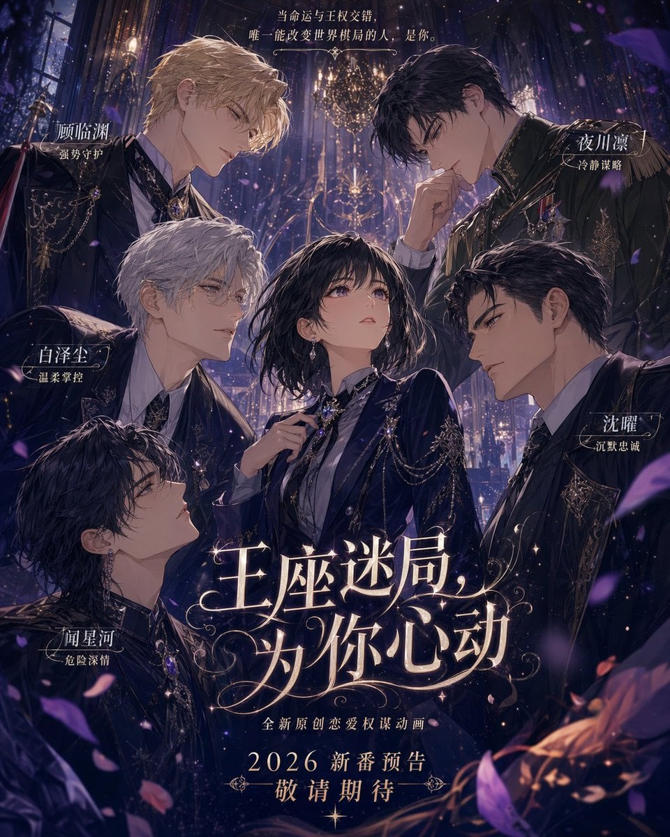 Otome Romance Game Visual Poster