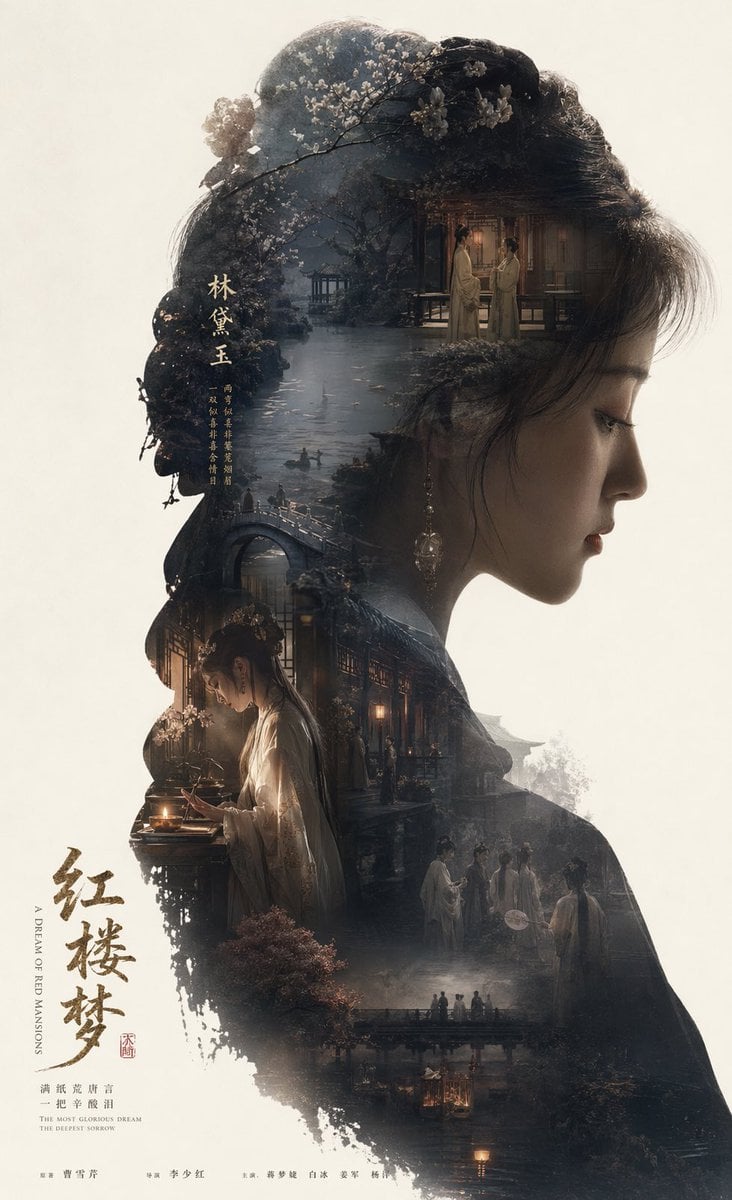 Epic Red Chamber Dream Narrative Poster