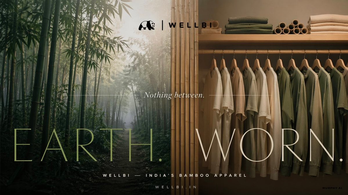WELLBI Bamboo Apparel Cinematic Product Poster — image 2