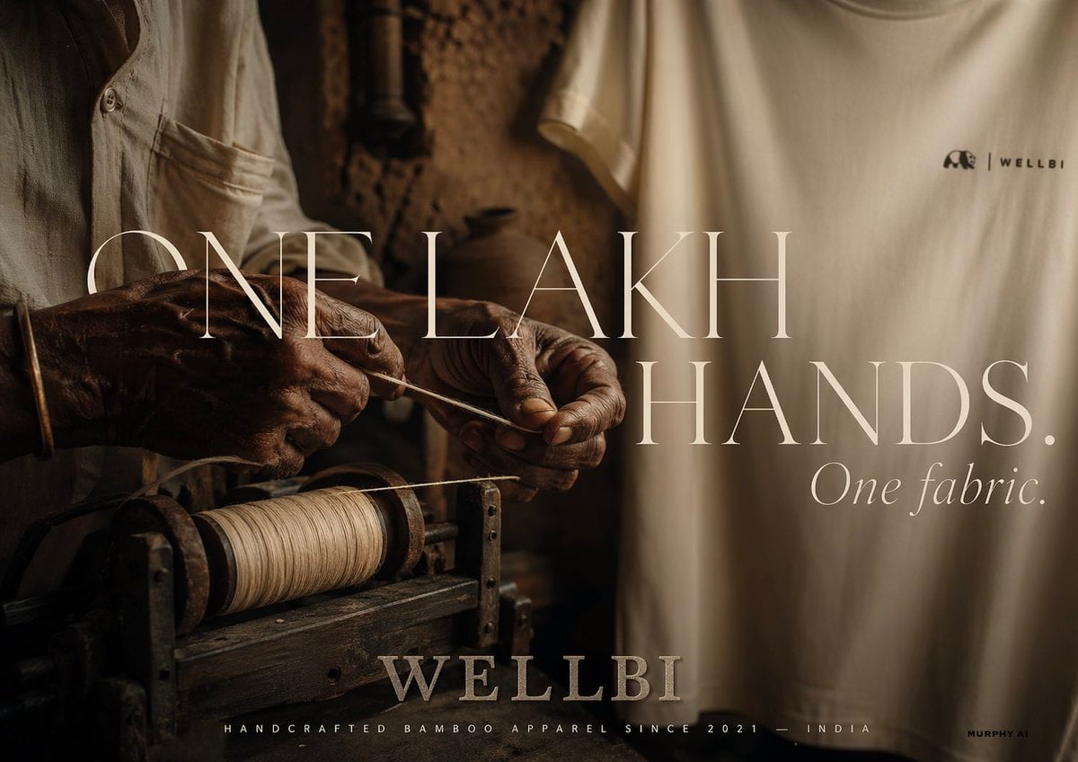 WELLBI Bamboo Apparel Cinematic Product Poster — image 4