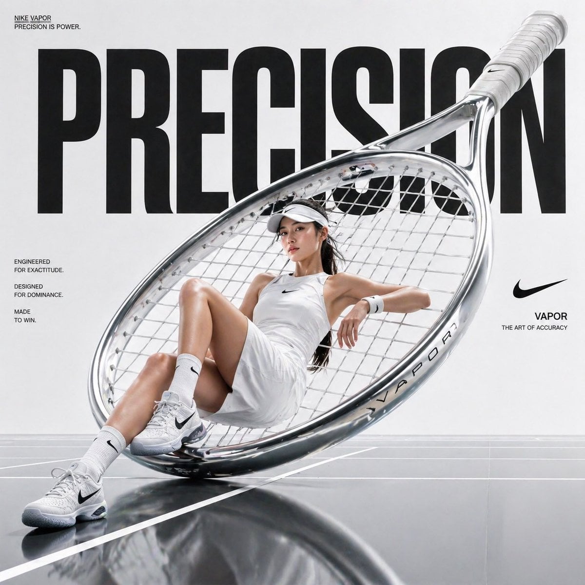 Avant-garde Sports Fashion Advertisement