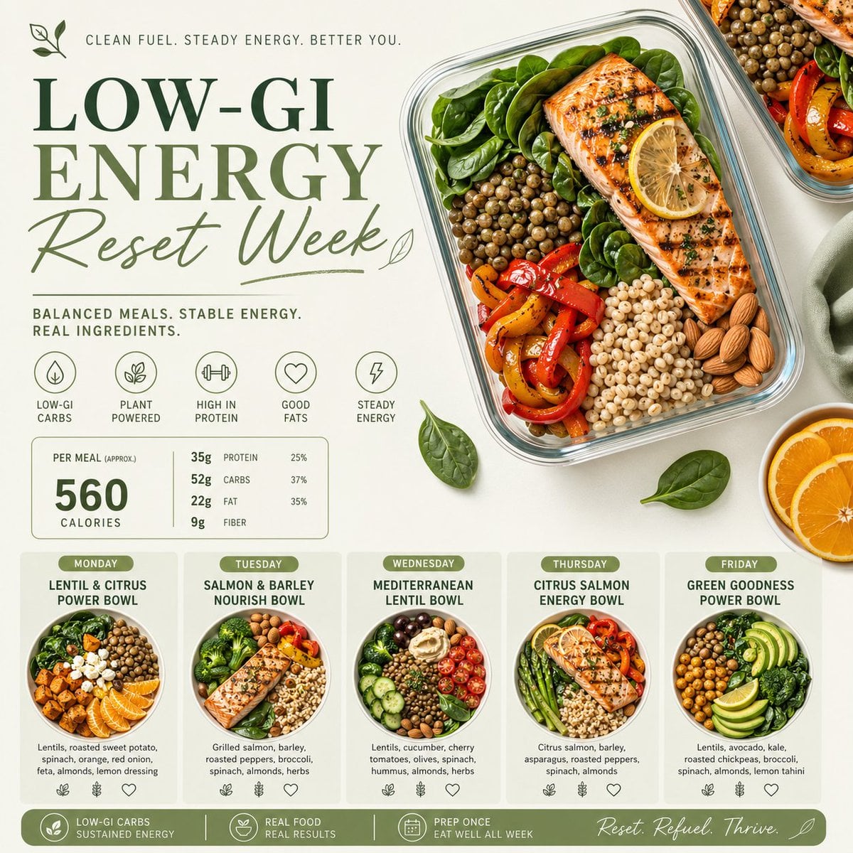 Clean & appetizing meal prep layouts Design a minimalist healthy meal — image 4