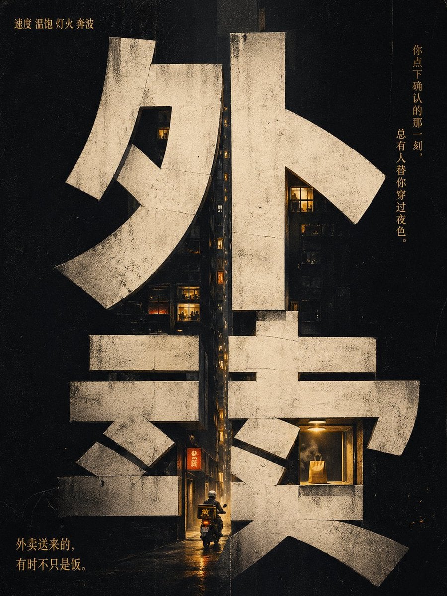 Concept Poster with Central Chinese Text — image 2
