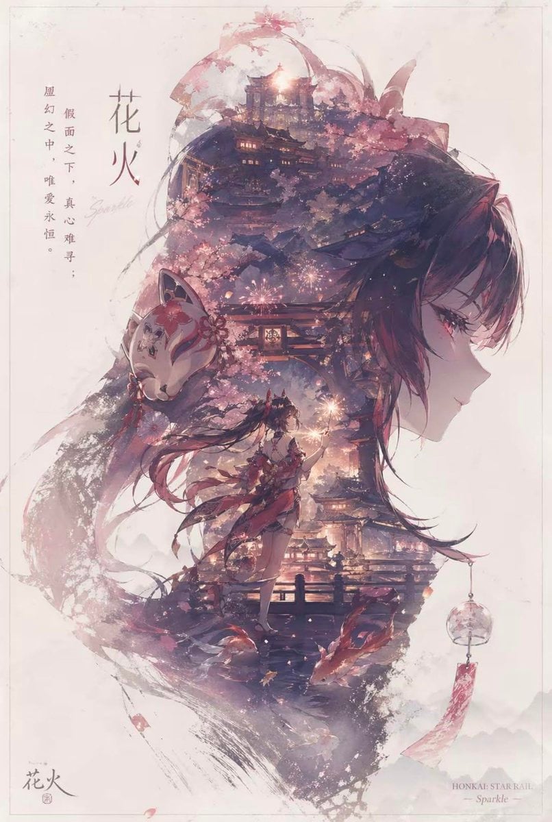 Character Promotional Poster with Double Exposure — image 2